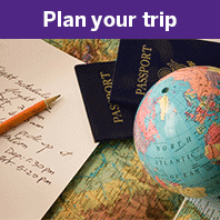 Plan Your Trip - passports with globe