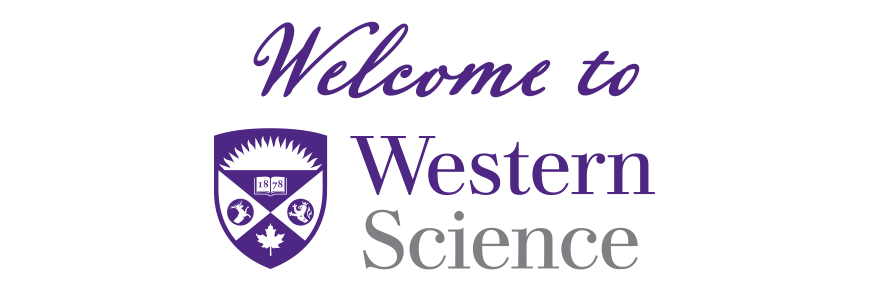 Text: Welcome to Western Science