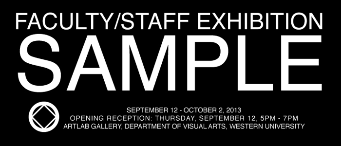 Sample, Faculty/Staff exhibition