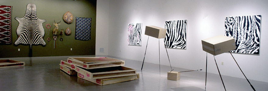 Fernandes, Brendan, MFA Thesis Exhibition, 2005 On Safari (Installation View) Photo: Kim Clarke