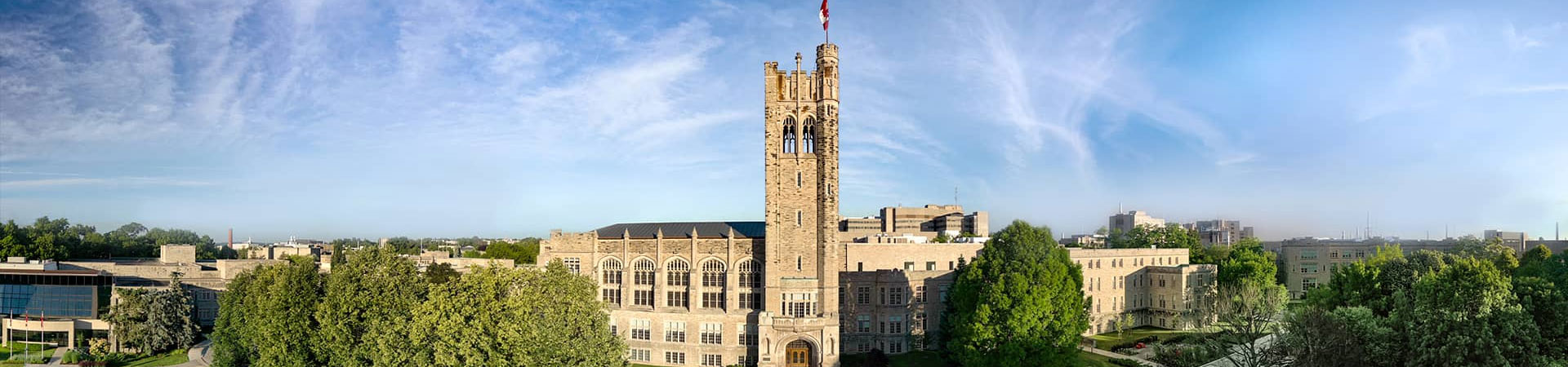 Overhead view of the campus