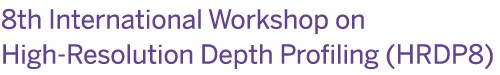 8th International Workshop on High-Resolution Depth Profiling (HRDP8)