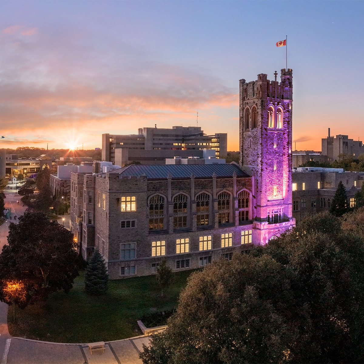 Western's University College at Night