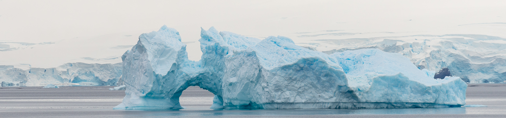 An iceberg with an arch within itself