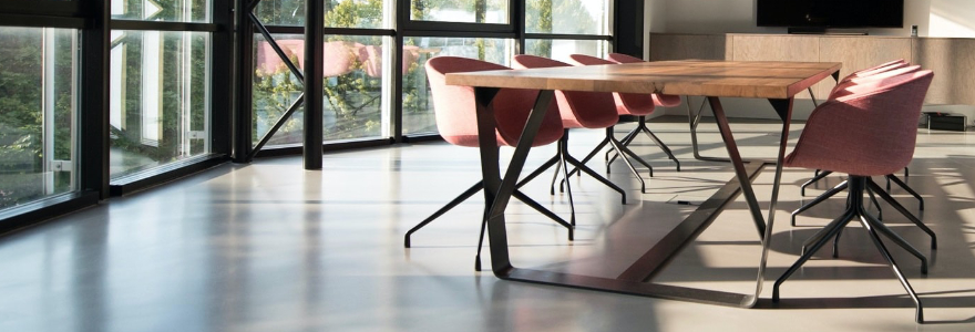 An empty meeting space