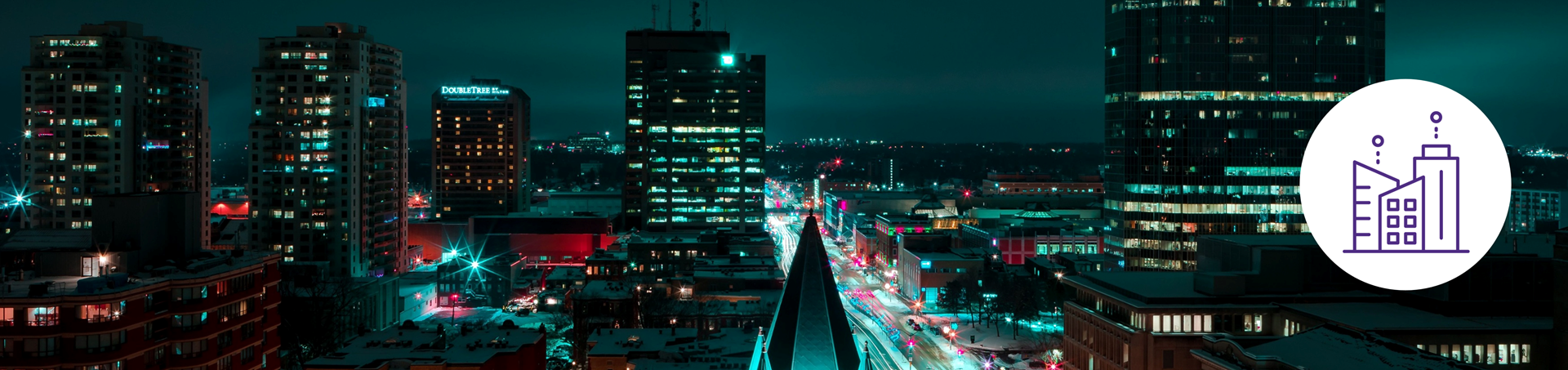 Icon of a smart city