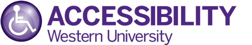 Accessibility at Western logo