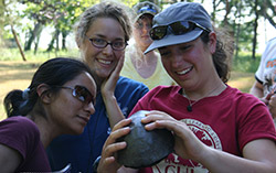 Western Ontario undergraduate students in the field