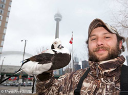 Ted Barney with a longtailed Duck