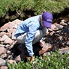 Collecting mountain water