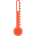 Stylized thermometer