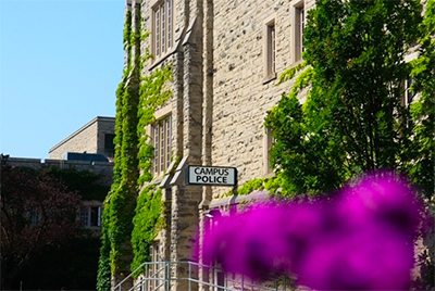 Photo of campus police entrance