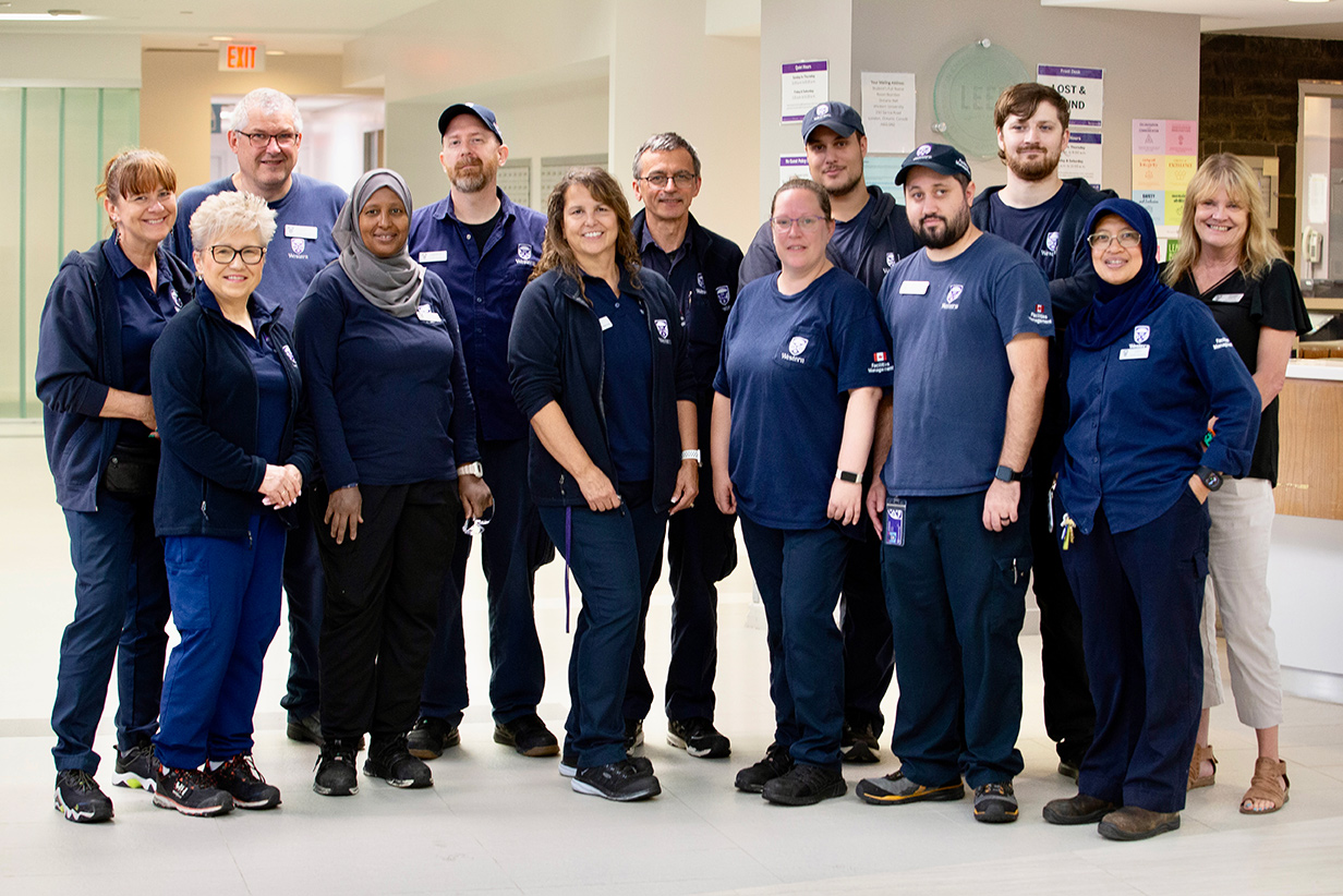 The Ontario Hall (Zone D) caretaking team.