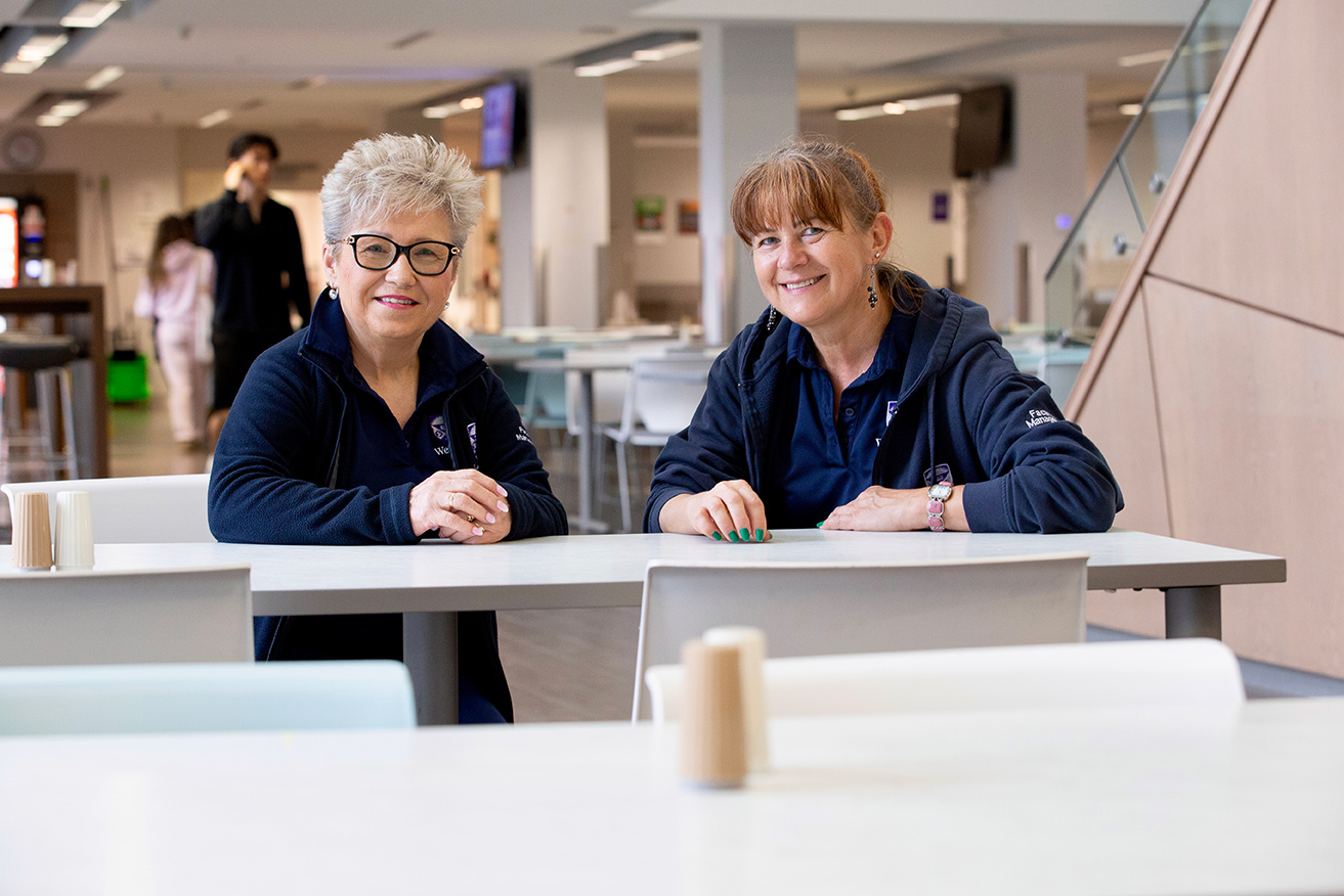 Caretakers Barbara Szczuka and Izabela Konikowski.