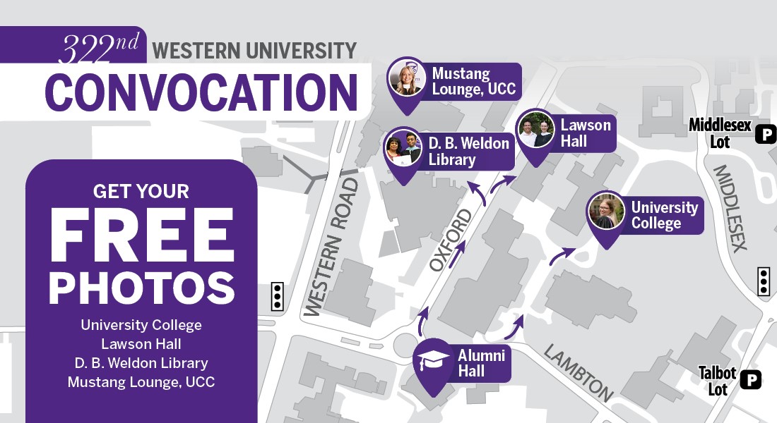 A map showcasing the locations of photoshoots around campus