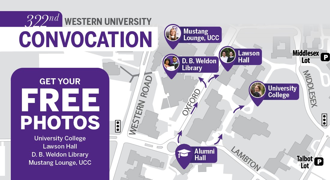A map showcasing the locations of photoshoots around campus