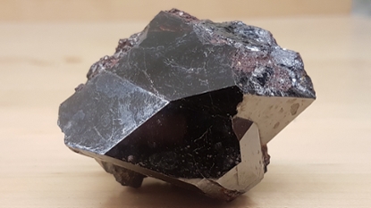 Rutile from Graves Mountain Mine, Georgia. Donated by Arnim Walter. 