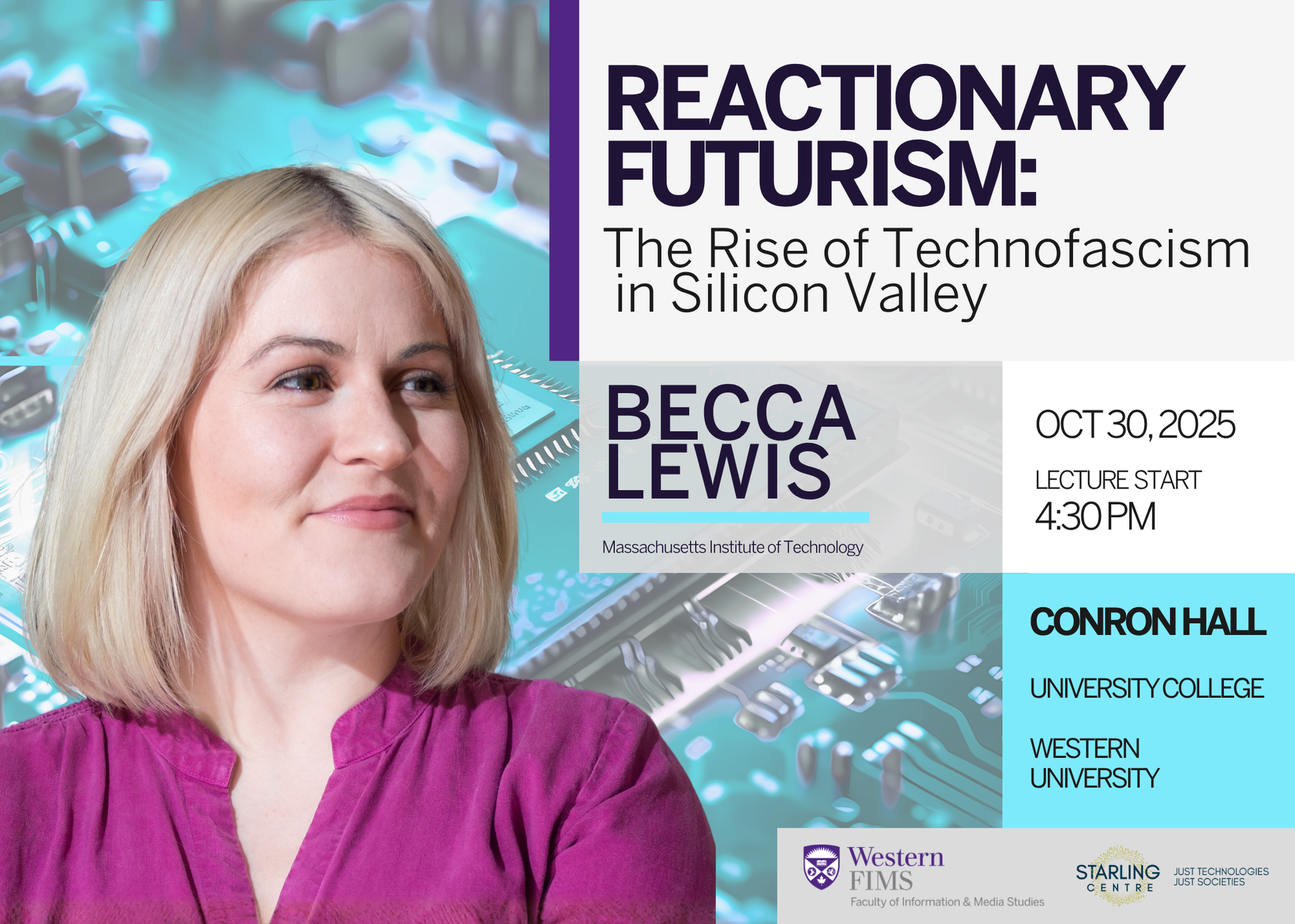 Headshot of Becca Lewis on a black background