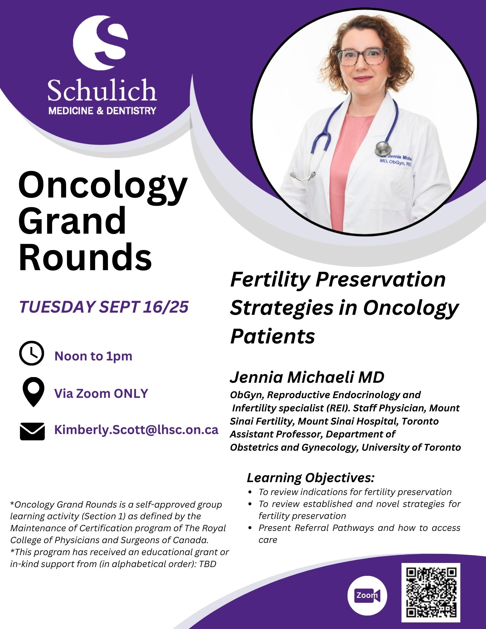 Oncology Grand Rounds -Jennia Michaeli MD