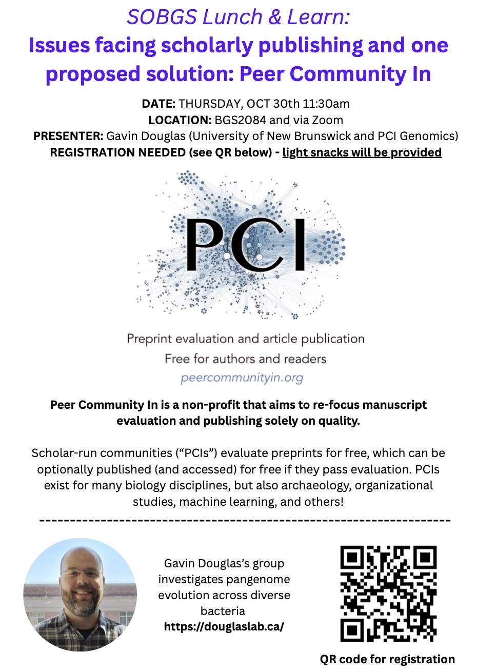 SOBGS Lunch and Learn with Dr. Gavin Douglas