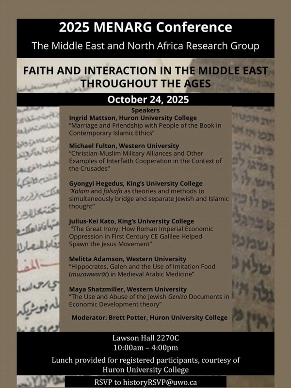 Image of 2025 MENARG Conference poster