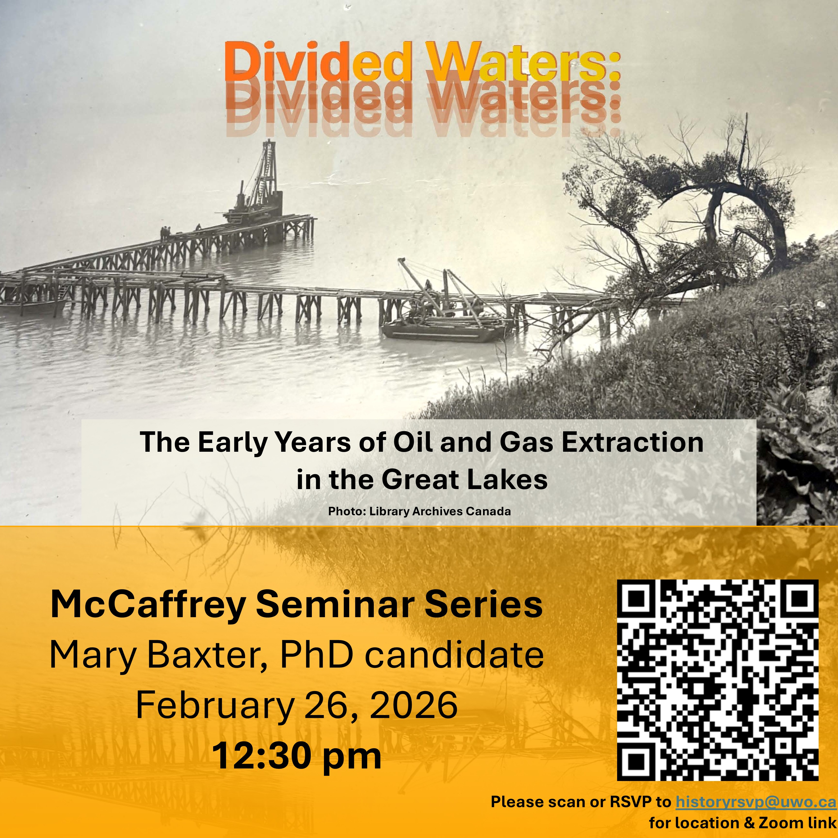 Poster for Mary Baxter's seminar February 26, 2026
