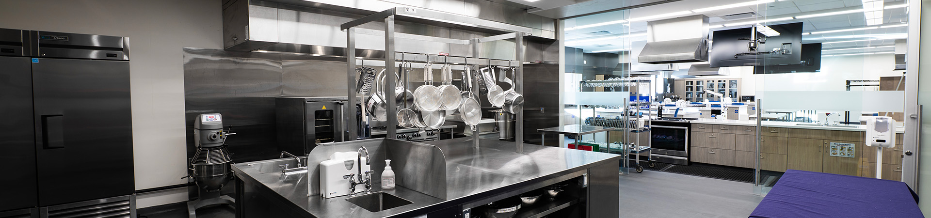 Interior of the Commercial Kitchen.