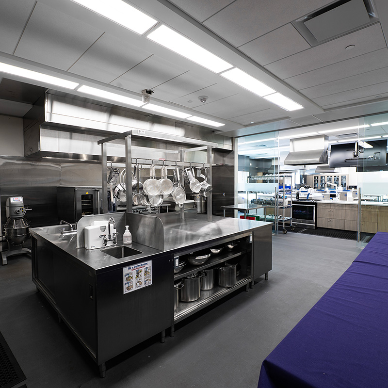Interior of the Commercial Kitchen.