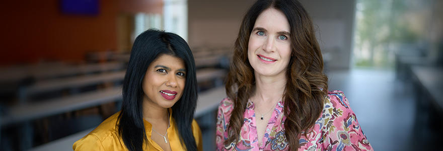 Profs Anna Garnet and Marie Savundranayagam