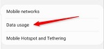 Tap Android Data Usage