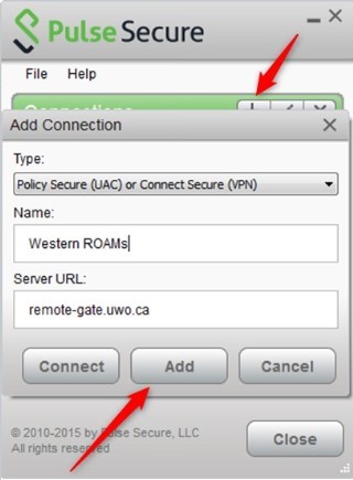 Add Pulse Secure Connections