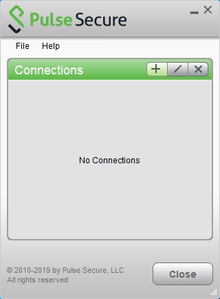 Pulse Secure Home Screen