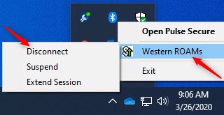 Pulse Secure Disconnect