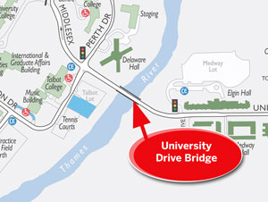 location on google map of the bridge