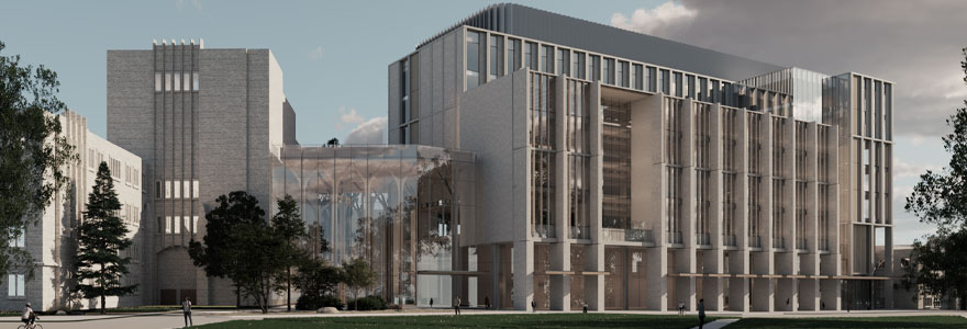 Perspective of the south-facing exterior