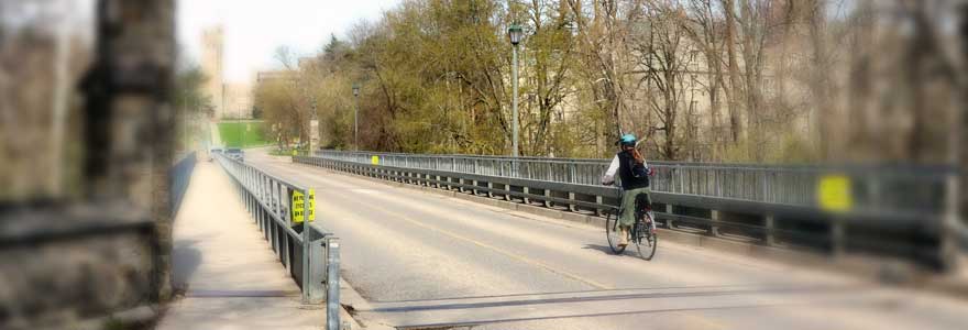 University Drive bridge facing University College