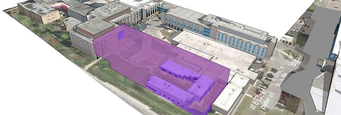 New engineering building site plan