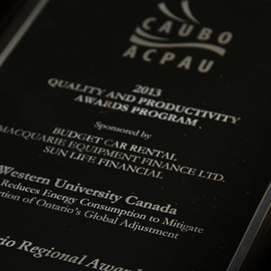 CAUBO Award 2013 - Ontario Regional