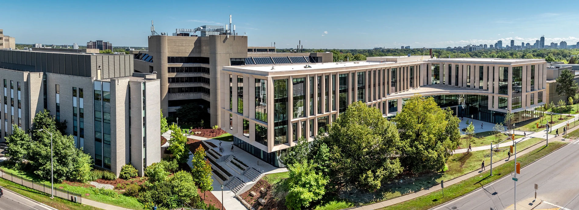 EIC from an aerial perspective on a sunny day