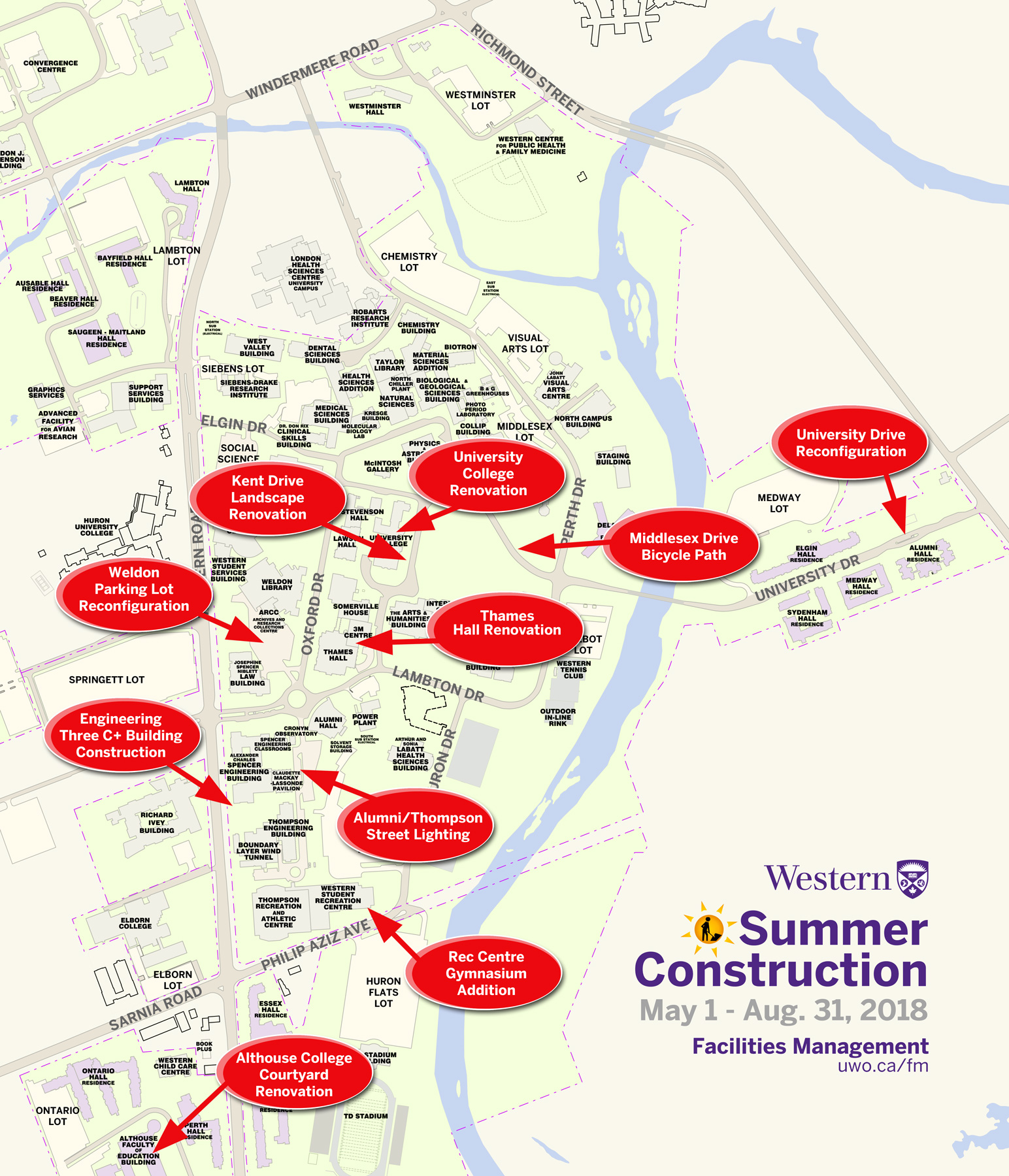 Summer Construction Facilities Management Western University