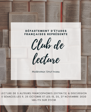 Annonce club de lecture