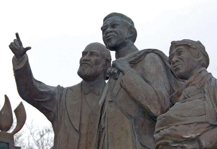 "Gateway to Freedom", International Memorial to the Underground Railroad - Detroit, Michigan, USA