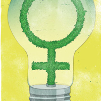 Gender Gap Lightbulb
