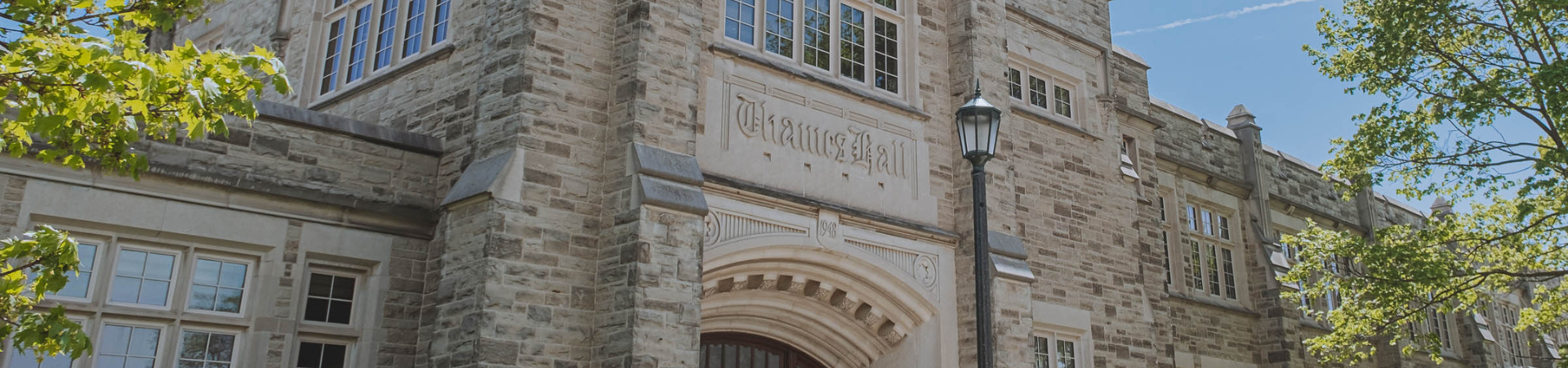 A building with 'Thames Hall' engraved on it.
