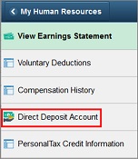 Direct Deposit Account
