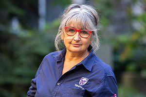 group of employees at table
