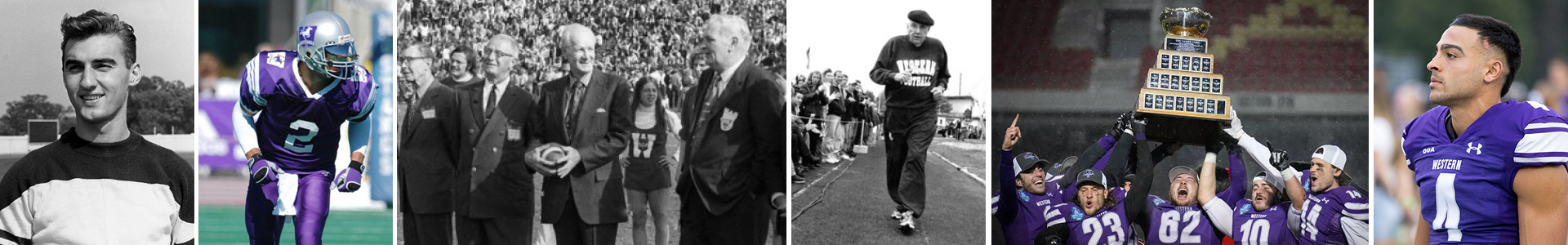 A series of images representing Western football.