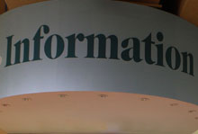 Sign Reading 'Information'