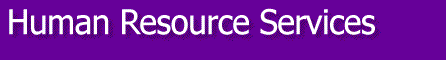 Back to Human Resources Services Home