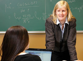 Faculty photo female professor in a classroom
